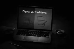 comparison between digital vs traditional marketing