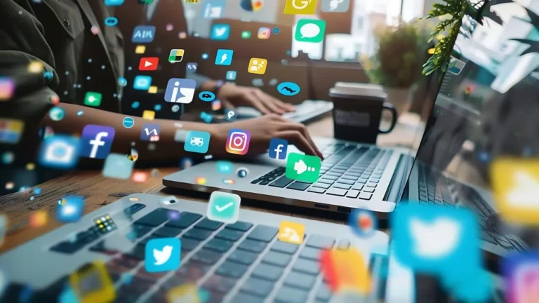 online marketing strategy working laptop